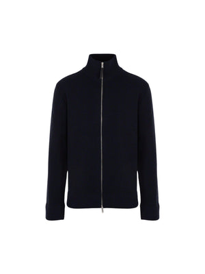 Cotton and Wool Full-zip Cardigan-MAISON MARGIELA-JOHN JULIA