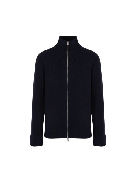 Cotton and Wool Full-zip Cardigan-MAISON MARGIELA-JOHN JULIA