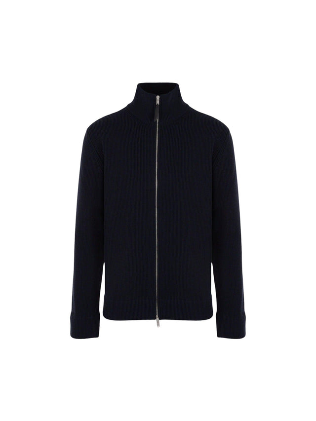 Cotton and Wool Full-zip Cardigan-MAISON MARGIELA-JOHN JULIA