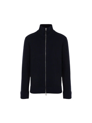 Cotton and Wool Full-zip Cardigan-MAISON MARGIELA-JOHN JULIA