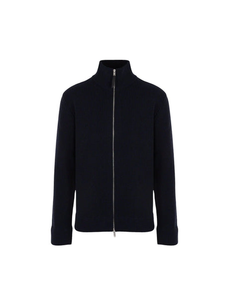 Cotton and Wool Full-zip Cardigan-MAISON MARGIELA-JOHN JULIA