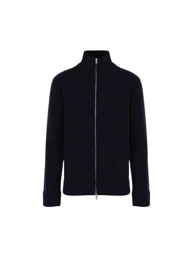 Cotton and Wool Full-zip Cardigan-MAISON MARGIELA-JOHN JULIA