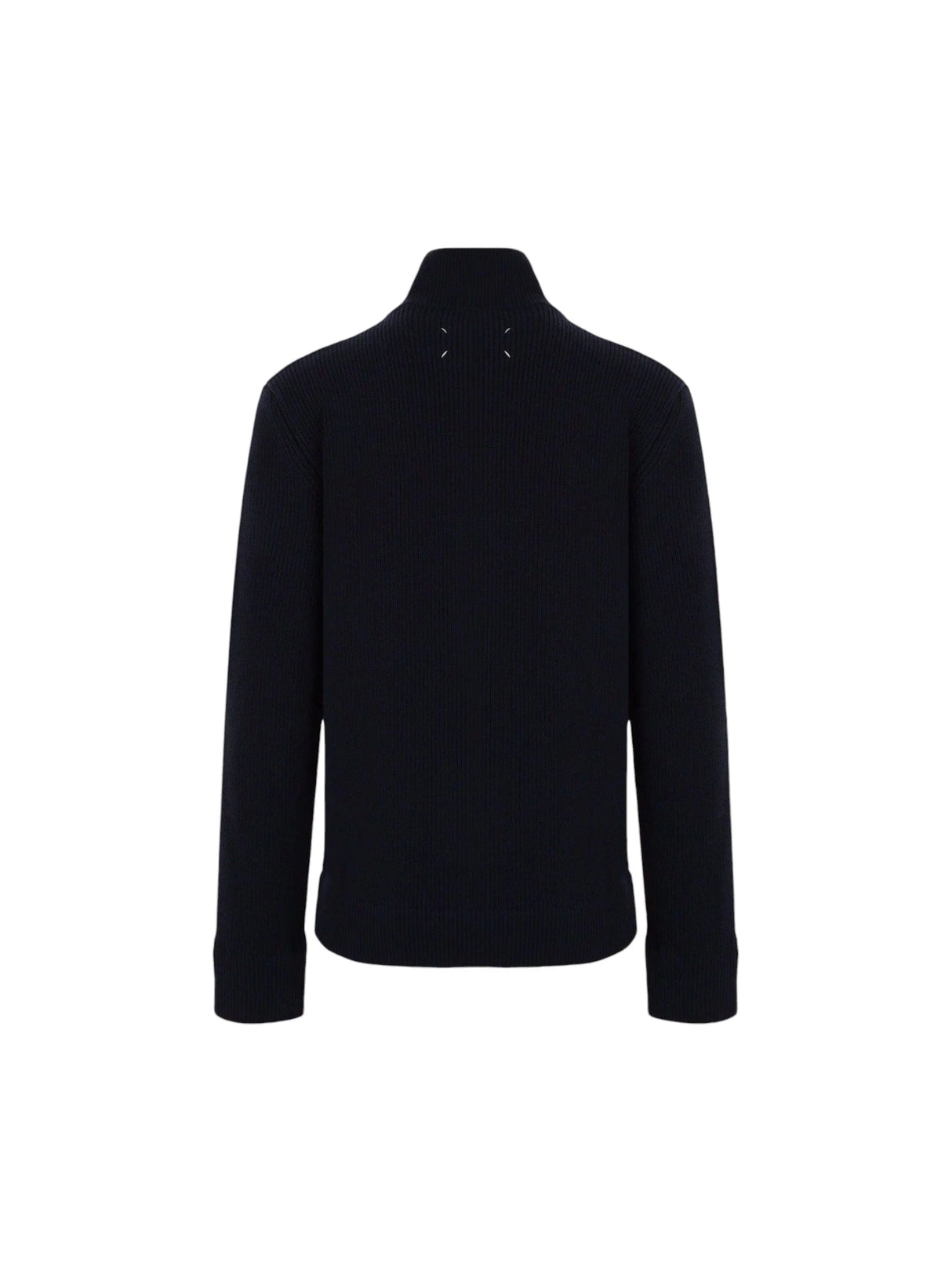 Cotton and Wool Full-zip Cardigan-MAISON MARGIELA-JOHN JULIA