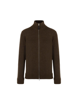 MAISON MARGIELA-Cotton and Wool Full-zip Cardigan-JOHN JULIA