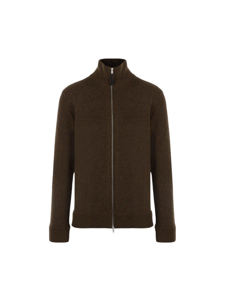 MAISON MARGIELA-Cotton and Wool Full-zip Cardigan-JOHN JULIA