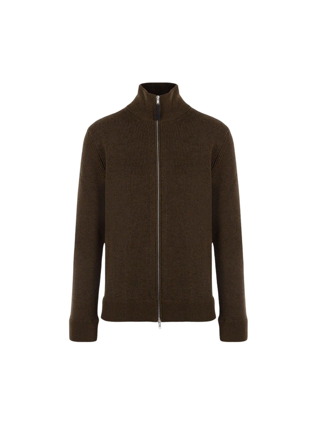 MAISON MARGIELA-Cotton and Wool Full-zip Cardigan-JOHN JULIA