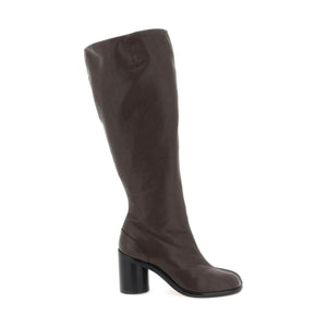 Dark Brown Soft Leather 'Tabi' Boots MAISON MARGIELA JOHN JULIA.