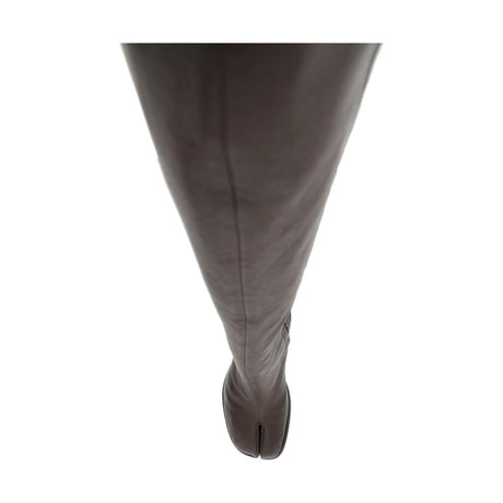 Dark Brown Soft Leather 'Tabi' Boots MAISON MARGIELA JOHN JULIA.