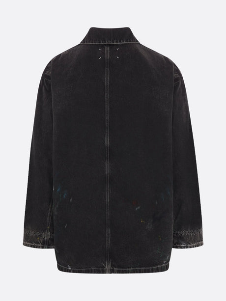 Denim Oversized Workwear Jacket-MAISON MARGIELA-JOHN JULIA