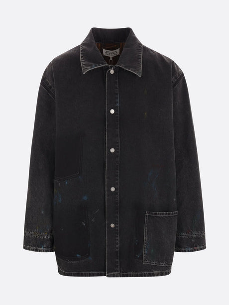 Denim Oversized Workwear Jacket-MAISON MARGIELA-JOHN JULIA