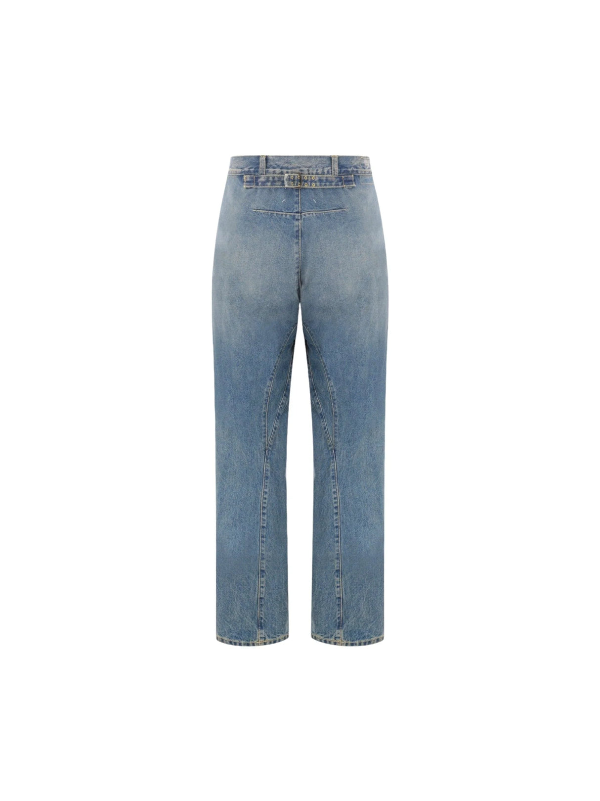 Diagonal Seam Denim Jeans-MAISON MARGIELA-JOHN JULIA