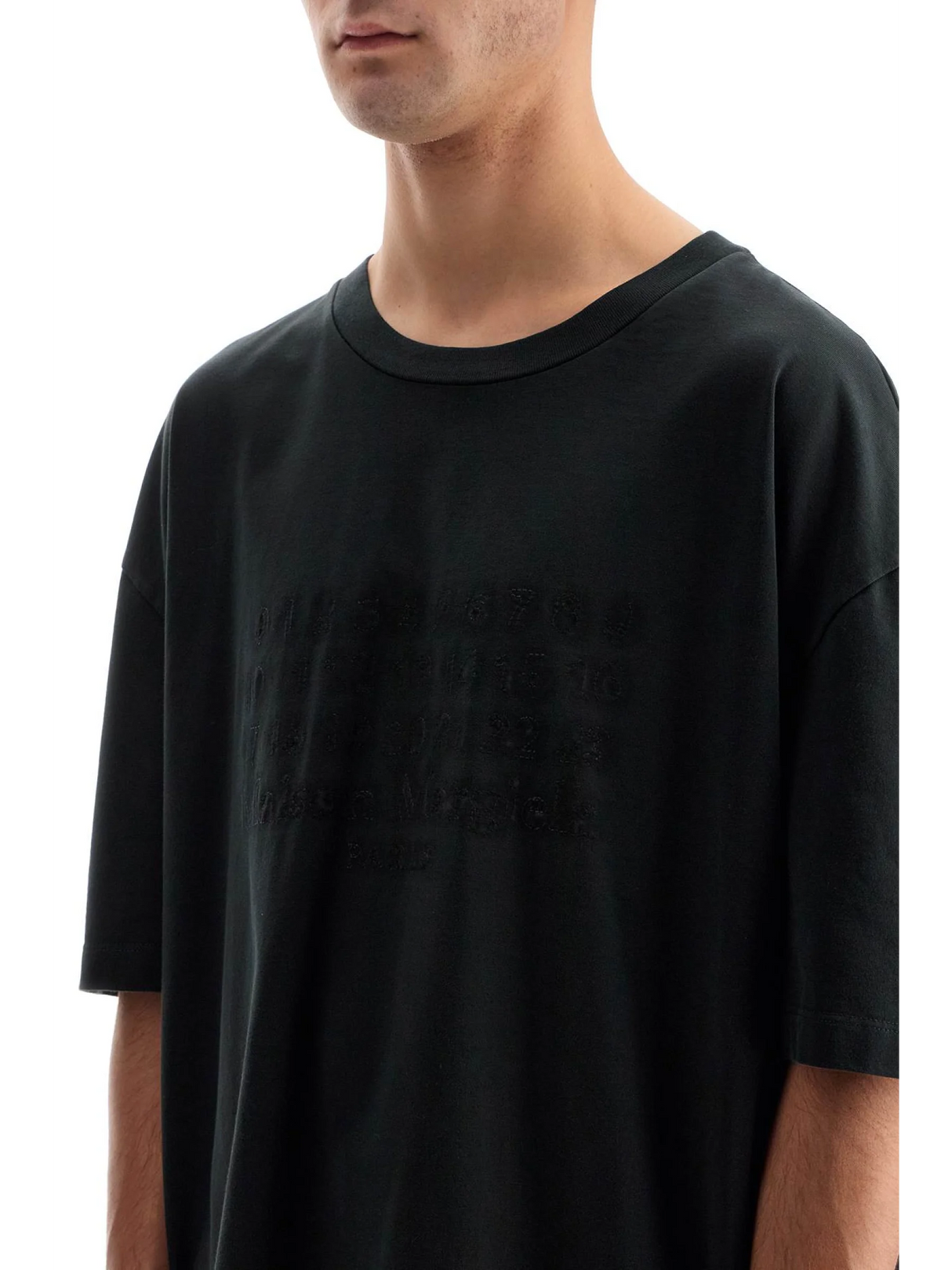 Embroidered Numeric Logo T-shirt