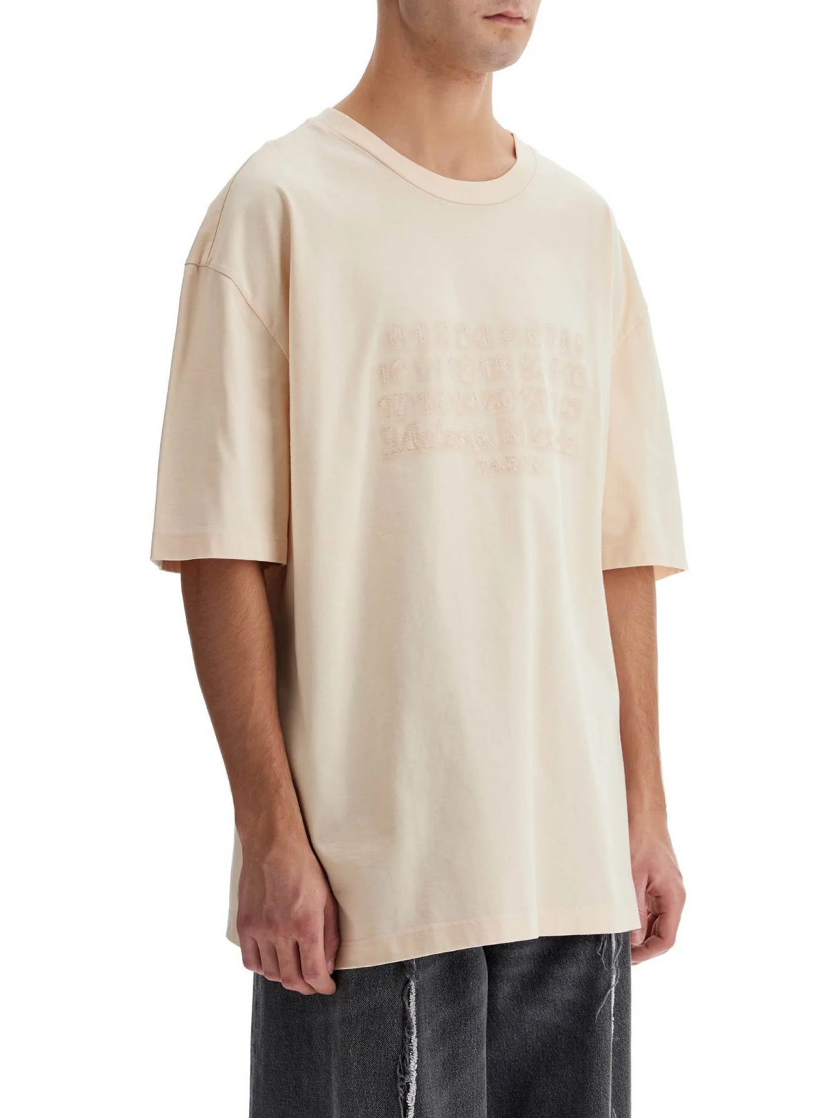 Embroidered Numeric Logo T-shirt-Maison Margiela-JOHN JULIA