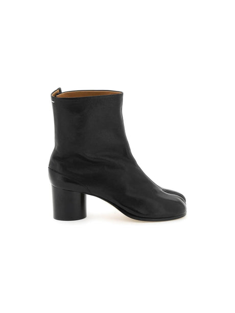 Leather Tabi Ankle Boots