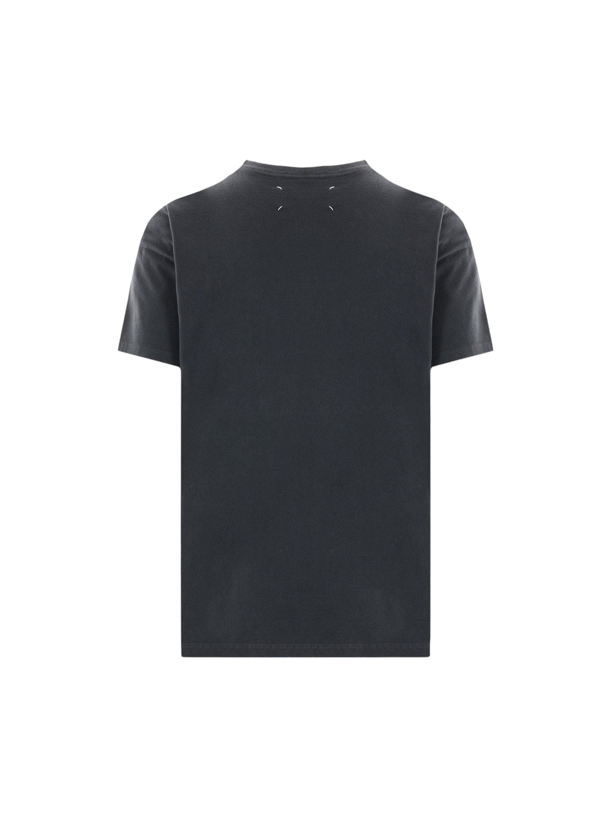 Logo Embroidered Cotton T-shirt-MAISON MARGIELA-JOHN JULIA