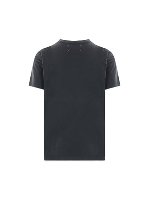 Logo Embroidered Cotton T-shirt-MAISON MARGIELA-JOHN JULIA