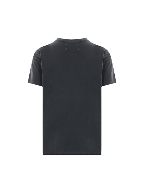 Logo Embroidered Cotton T-shirt-MAISON MARGIELA-JOHN JULIA