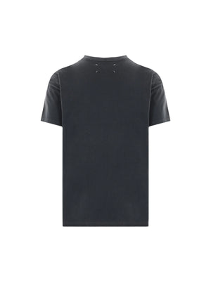 Logo Embroidered Cotton T-shirt-MAISON MARGIELA-JOHN JULIA