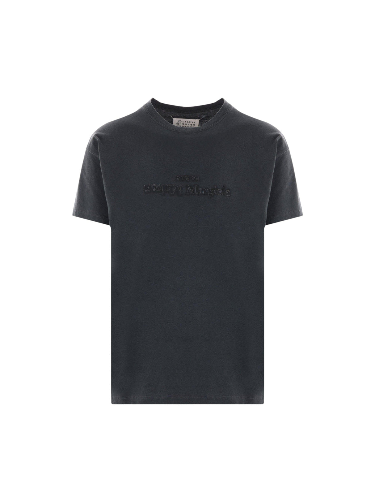 Logo Embroidered Cotton T-shirt-MAISON MARGIELA-JOHN JULIA