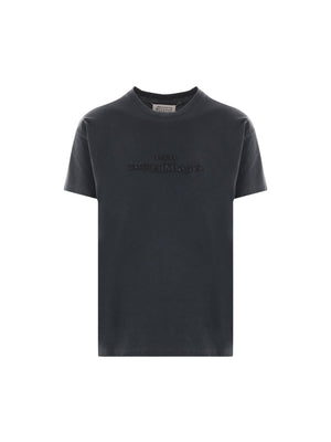 Logo Embroidered Cotton T-shirt-MAISON MARGIELA-JOHN JULIA