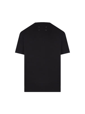 Logo Embroidered Cotton T-shirt-MAISON MARGIELA-JOHN JULIA