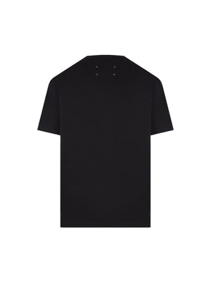 Logo Embroidered Cotton T-shirt-MAISON MARGIELA-JOHN JULIA