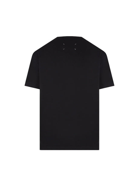 Logo Embroidered Cotton T-shirt-MAISON MARGIELA-JOHN JULIA