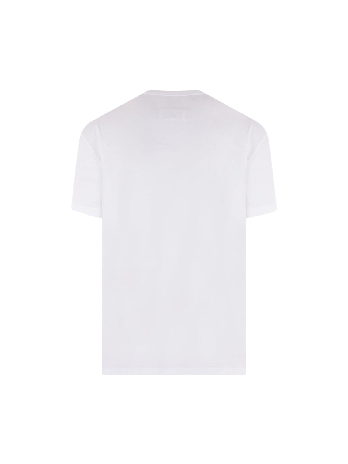 MAISON MARGIELA-Logo Embroidered Cotton T-shirt-JOHN JULIA