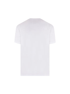 MAISON MARGIELA-Logo Embroidered Cotton T-shirt-JOHN JULIA