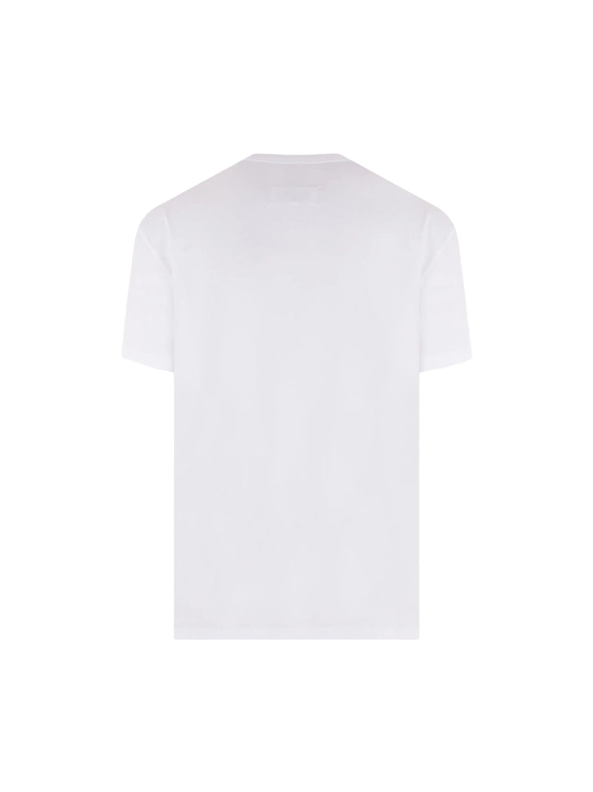 MAISON MARGIELA-Logo Embroidered Cotton T-shirt-JOHN JULIA