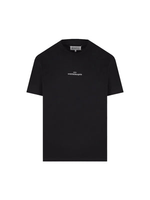 Logo Embroidered Cotton T-shirt-MAISON MARGIELA-JOHN JULIA