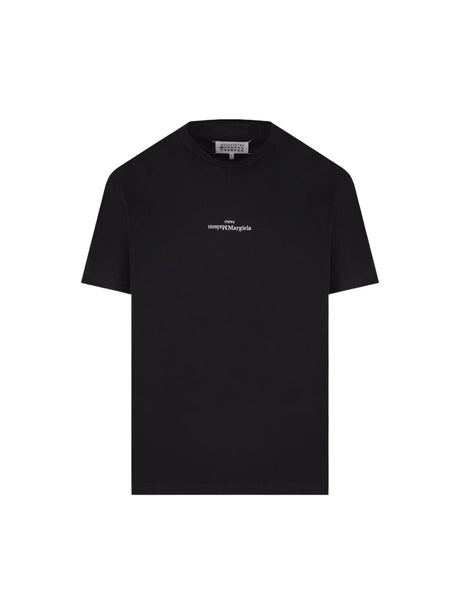 Logo Embroidered Cotton T-shirt-MAISON MARGIELA-JOHN JULIA