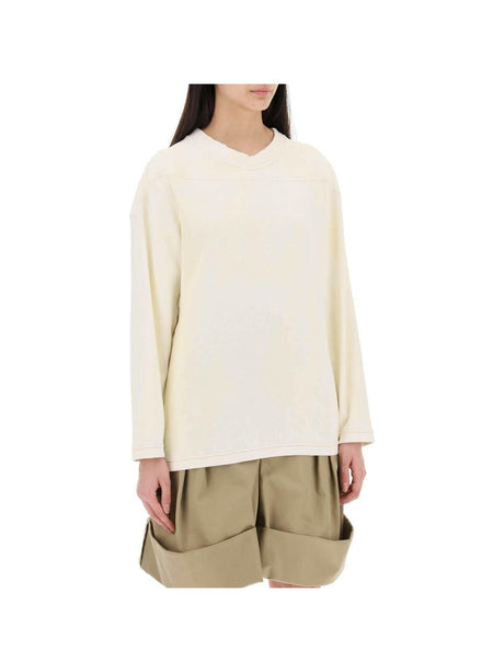 Off-White Numerical Cotton Crewneck Sweatshirt MAISON MARGIELA JOHN JULIA.