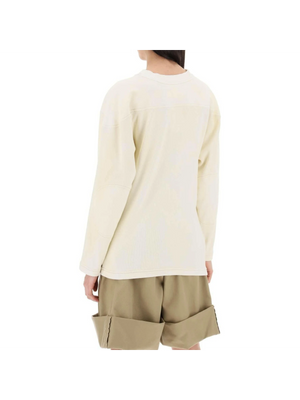 Off-White Numerical Cotton Crewneck Sweatshirt MAISON MARGIELA JOHN JULIA.