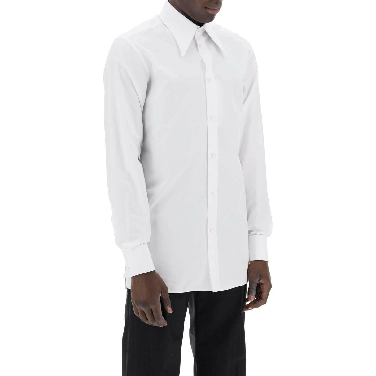 White Oxford Cotton Button Down Shirt MAISON MARGIELA JOHN JULIA.