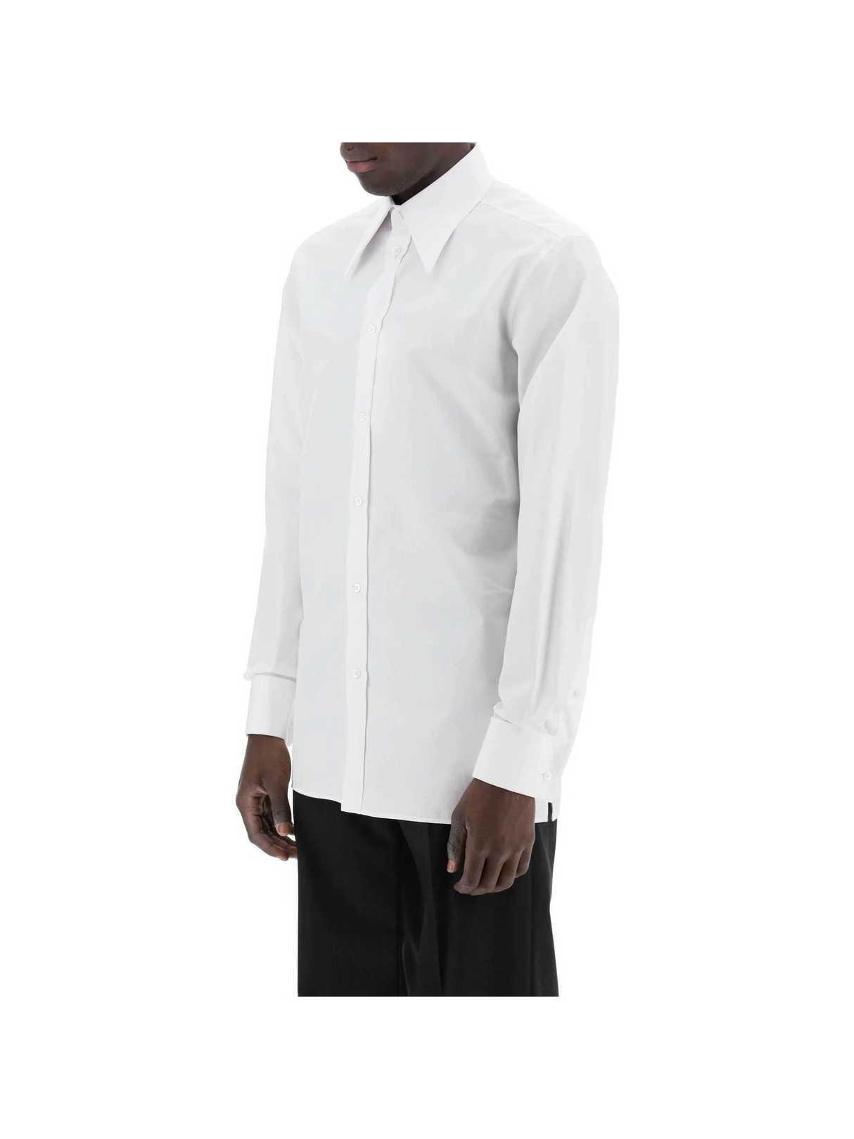 White Oxford Cotton Button Down Shirt MAISON MARGIELA JOHN JULIA.