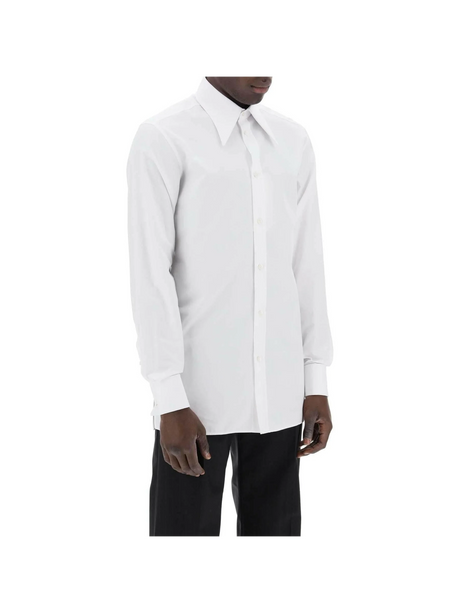 White Oxford Cotton Button Down Shirt MAISON MARGIELA JOHN JULIA.