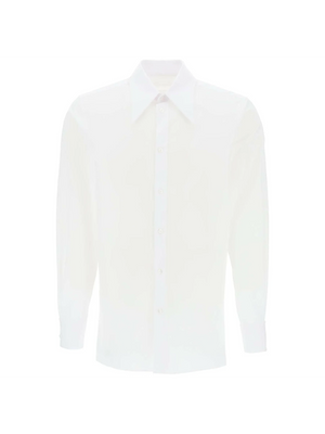 White Oxford Cotton Button Down Shirt MAISON MARGIELA JOHN JULIA.