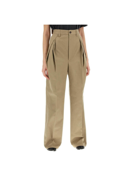 Beige Pendleton Yoke Trousers MAISON MARGIELA JOHN JULIA.