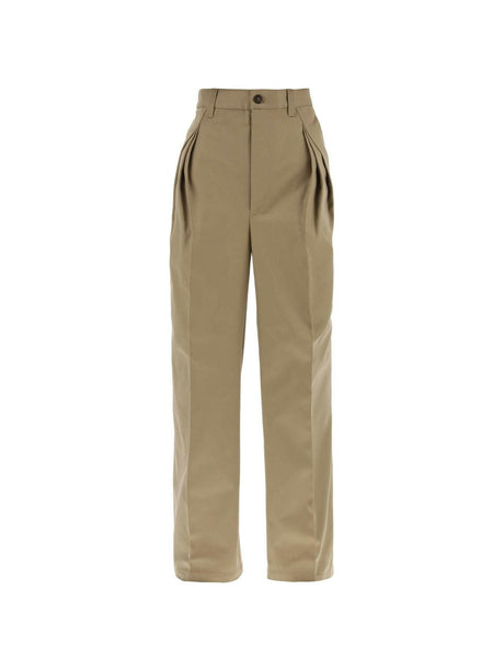 Beige Pendleton Yoke Trousers MAISON MARGIELA JOHN JULIA.