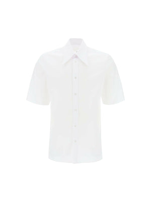 Point Collar Cotton Shirt.