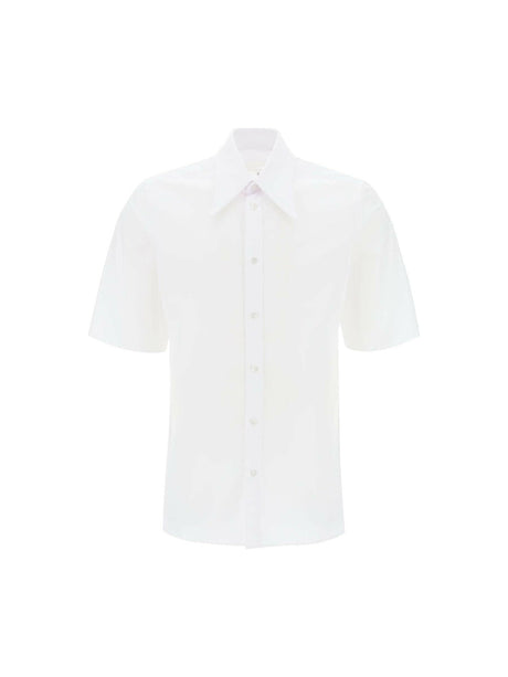 Point Collar Cotton Shirt.