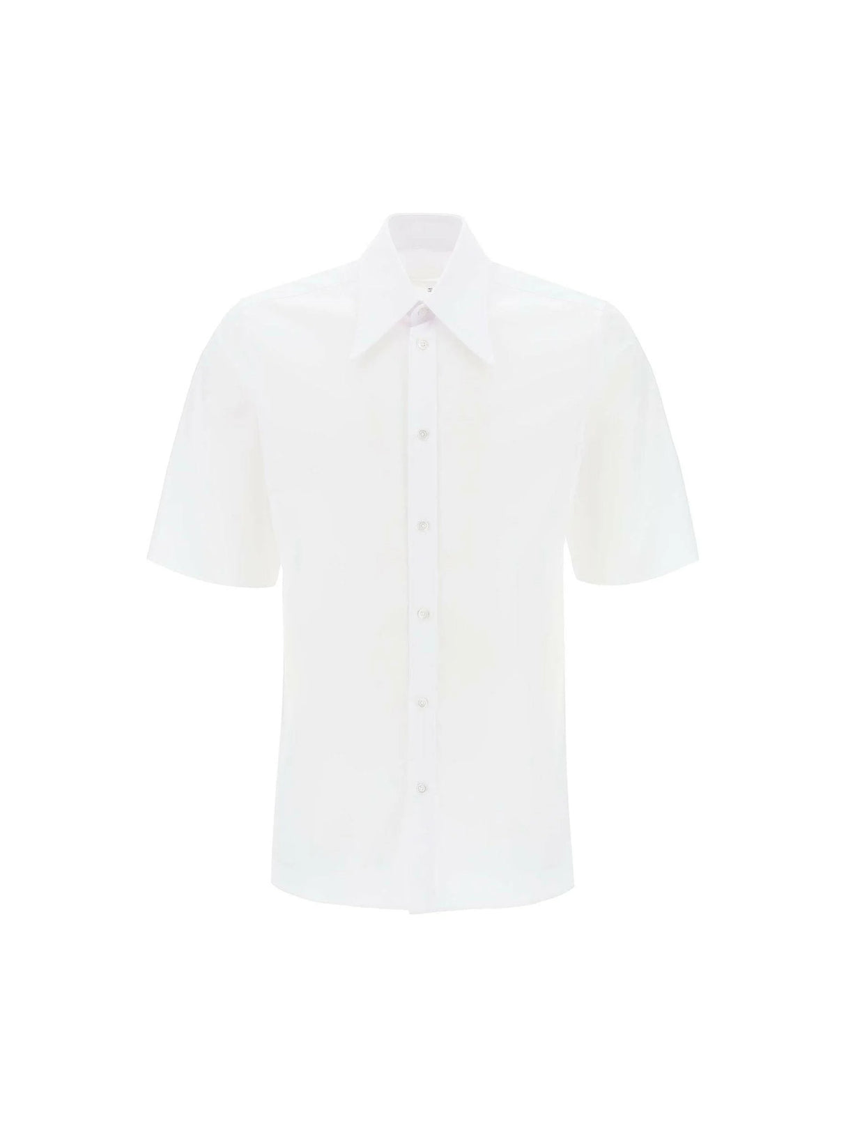 Point Collar Cotton Shirt.