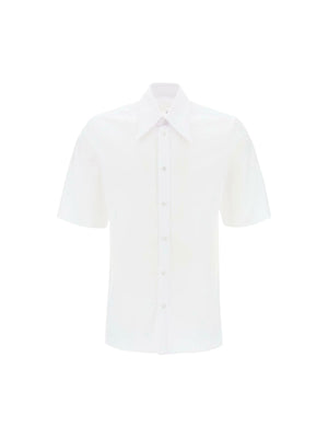 Point Collar Cotton Shirt.