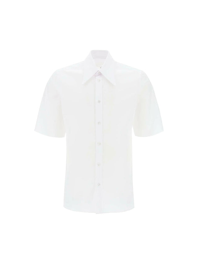 Point Collar Cotton Shirt.