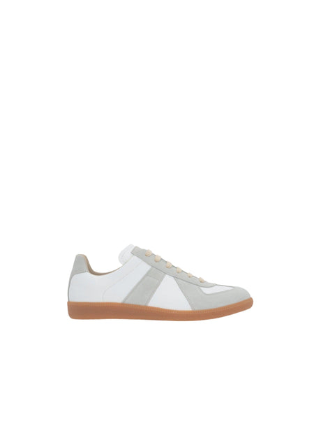 Replica Smooth Leather Suede Sneakers-MAISON MARGIELA-JOHN JULIA