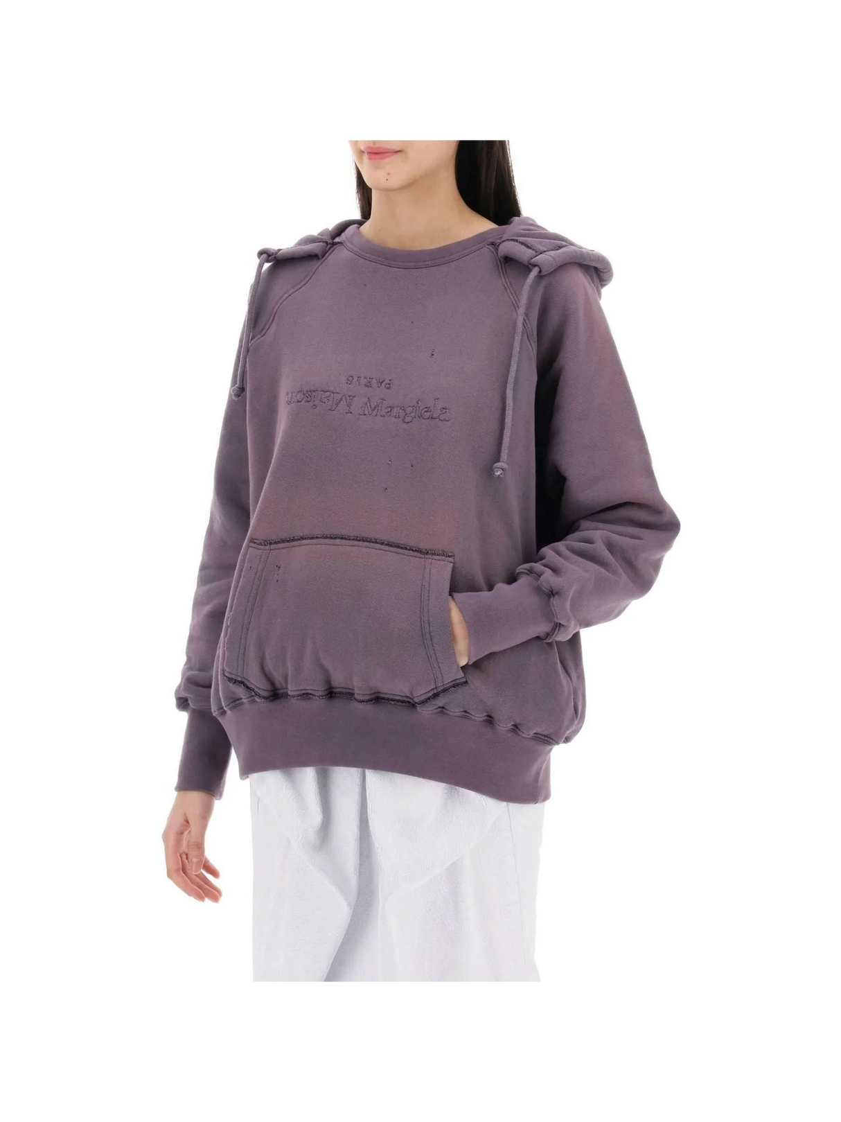 Purple Reverse Cotton Hoodie MAISON MARGIELA JOHN JULIA.