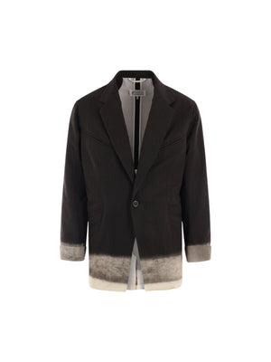 Single-breasted Cotton Jacket-MAISON MARGIELA-JOHN JULIA