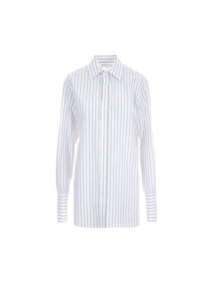 Striped Poplin Regular-fit Shirt-MAISON MARGIELA-JOHN JULIA