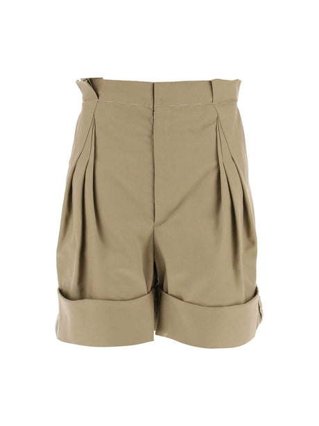 Wide-Leg Cotton Chino Shorts - 34 - Unisex > Unisex clothing > Trousers > Shorts